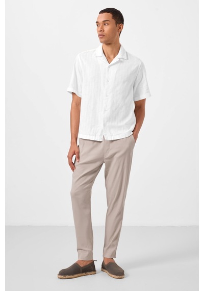 Tommylife Taş Standart Fit Dokuma Hafif Esnek Chino Erkek Pantolon - 82177 Taş