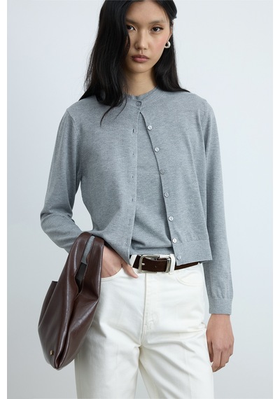 Suud Collection Gri Lea Triko Bluz