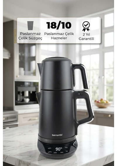 Bernardo Nova 1.7 L Dijital Çelik Çay Makinesi