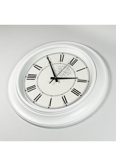 Volante 45 CM Vintage Dekoratif Duvar Saati A80818-BY Beyaz