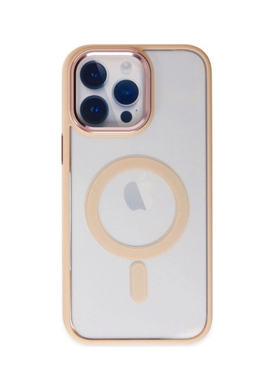 Apple İphone 14 Pro Kılıf Room Magneticsafe Silikon - Pudra Çok Renkli