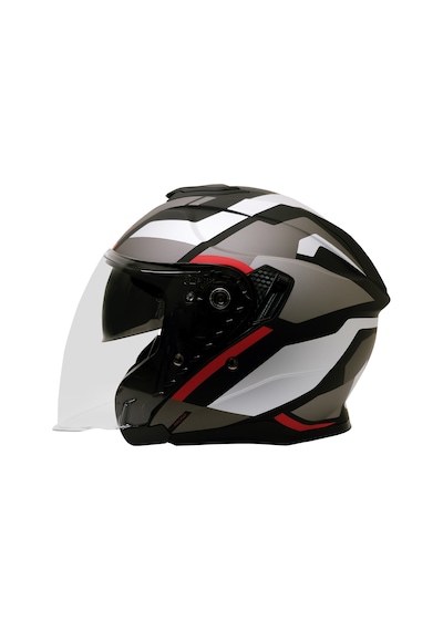 Gp Kompozit Mks009-gr Şeffaf Vizörlü Motosiklet Yarım Kask Çok Renkli