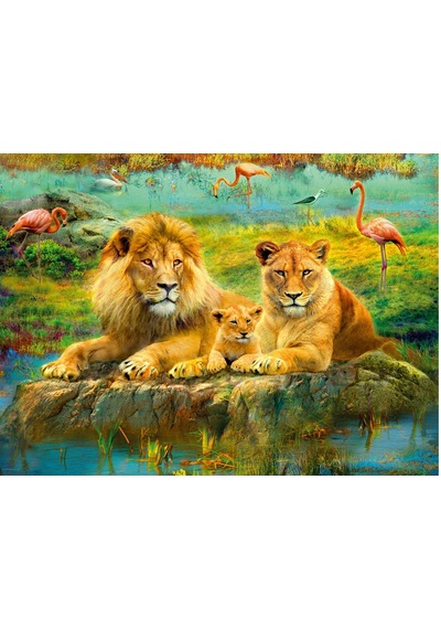 Ravensburger Puzzle Aslan Ailesi 500 Parça