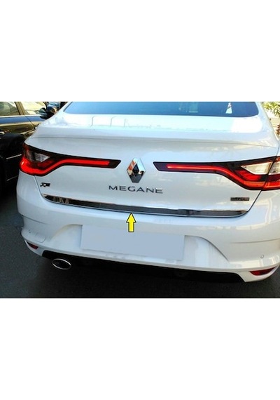 Renault Megane 4 Sedan Krom Bagaj Alt Çıtası 2016 ve Üzeri (00) (ŞüsCarOto Aksesuar)