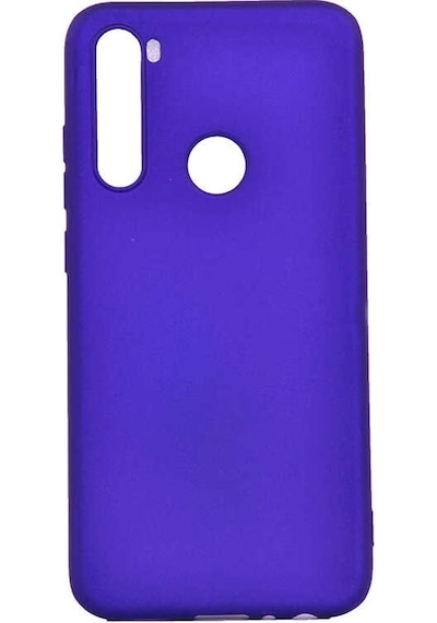 Noktaks - Redmi Note 8 Uyumlu - Kılıf Mat Soft Esnek Premier Silikon Kapak - T10058 - Saks Mavi Saks Mavi