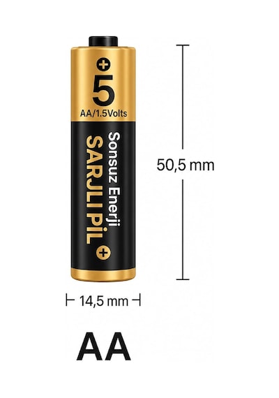 Şarjlı Pil Aa/aaa 1.5v Usb Type-c Şarjlı Lityum-iyon Pil, Şarj Edilebilir Kalem Pil Ve Kumanda