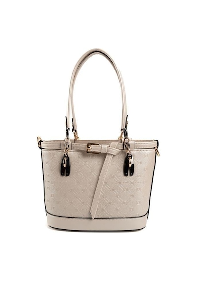 Silver Polo Sp1155 Kadın El Çantası Logolu Bej-s.bej
