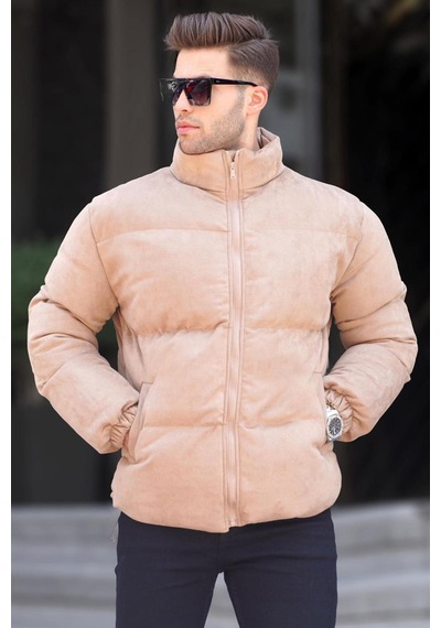 Madmext Camel Nubuk Erkek Şişme Mont 6802-camel Camel