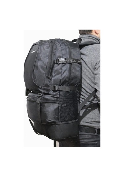 Galb Leather Buyuk Boy Koruklu Dagci Su Gecirmez Sirt Cantasi 55+10 siyah