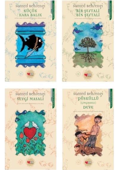 Can Samed Behrengi Seti 4 Kitap Küçük Kara Balık + Bir Şeftali Bin Şeftali + Sevgi Masalı + Püsküllü Deve