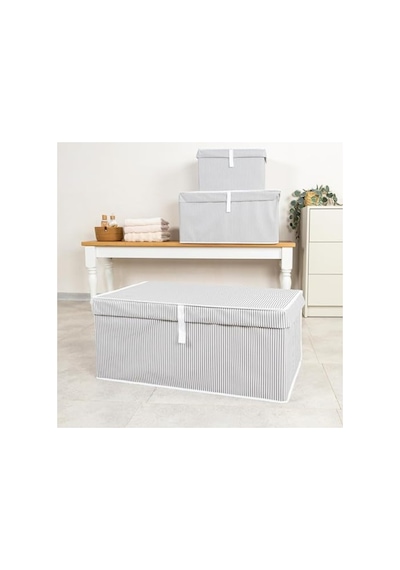 Kapaklı Sandık Tipi Organizer, Dayanıklı Ve Katlanabilir - 70x40x30 Cm