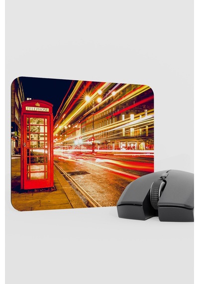London Londra İngiltere 2 V3 22x18 Gaming Kauçuk Kaymaz Taban Mouse Pad Fare Altlığı