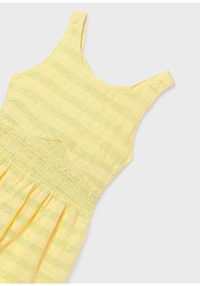 Mayoral Kız Çocuk Askılı Elbise Sarı