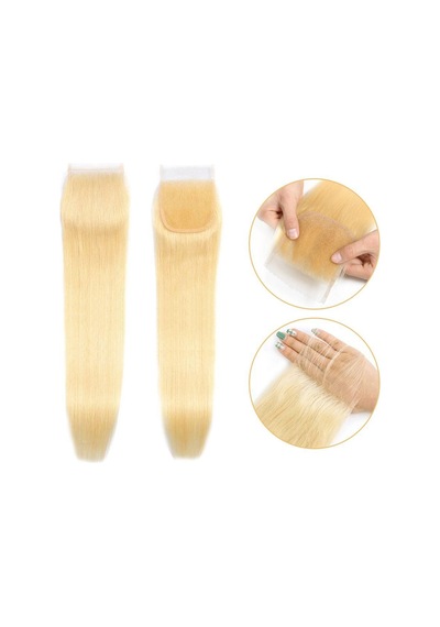 Peruk Tepesi Platin Renk Closure 16inch - Zmff-713915 Renkli