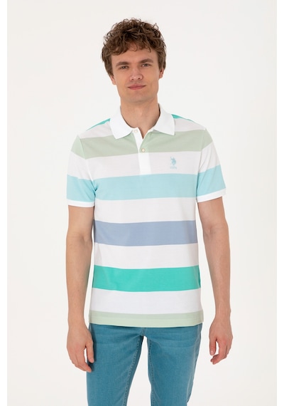 U.s. Polo Assn. Erkek Aqua Tişört 50299945-vr007 Aqua