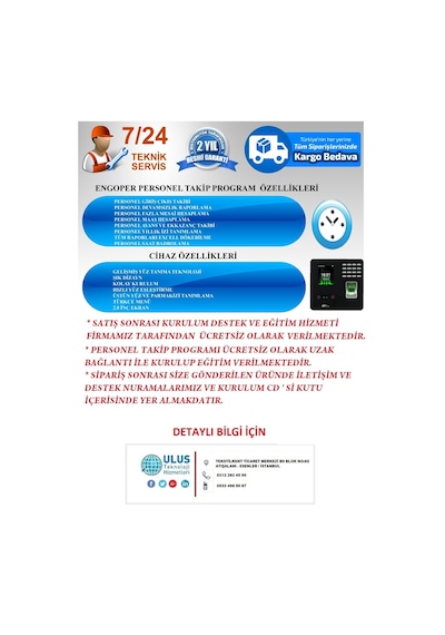 Yüz Tanıma Personel Takip Cihazı