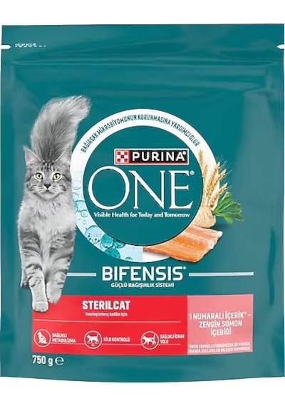 Purina One Somonlu Kısırlaştırılmış Yetişkin Kedi Maması 750 G