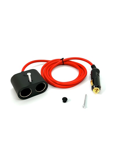 Speeduf1.5metre Çakmak Uzatma Kablosu2li 12v/24v Çakmak Çoklayıcı