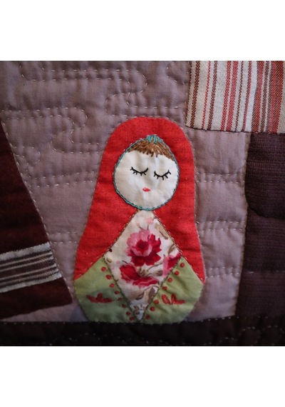 Patchwork Üç Raf Kitaplık Duvar Panosu