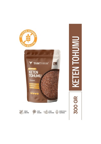 Tam Tarım Glutensiz Keten Tohumu 300 G
