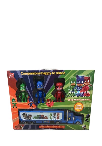 3 Lü Pjmasks Pj Maskeliler Tırlı Figürlü Karakter Figür Set