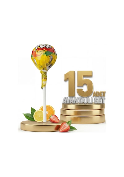 Afia Lolipop Meyve Aromalı Sert Şeker 15x10 Gr