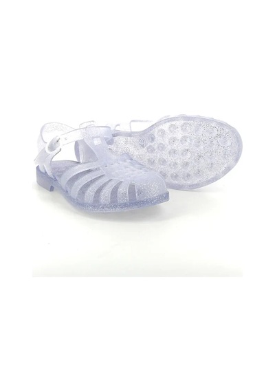 Meduse Sunmif Mat Argent Paillete - Mat Şeffaf Kadın Sandalet