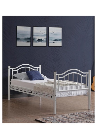 Missidea Belinay Ayrılabilir Estetik Metal Ranza Beyaz 90x190 Cm 90 x 190