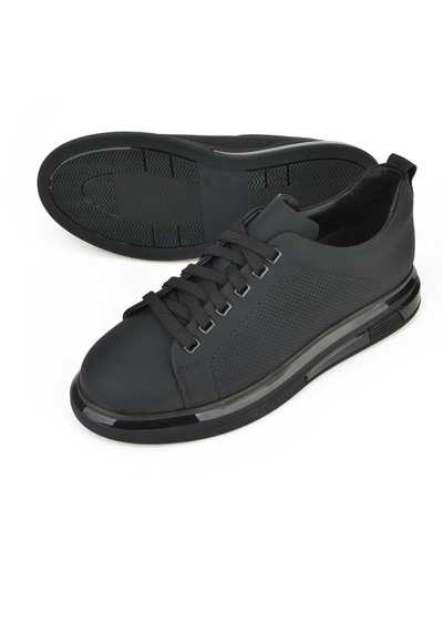 Ziya, Erkek Hakiki Deri Sneaker 1411026z865 Siyah Siyah