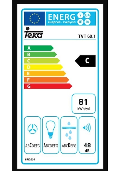Teka TVT 60.1 Duvar Tipi Davlumbaz 40495000