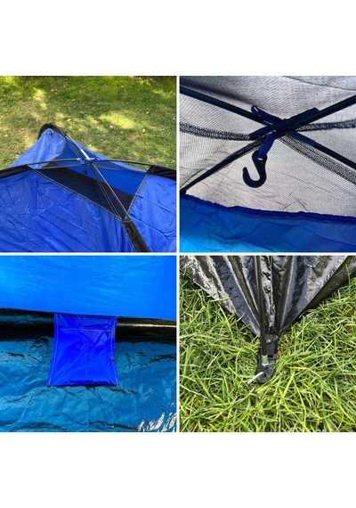 Uygunayakala Argeus Camper 2 Kişilik Kamp Çadırı Arg-212 Mavi