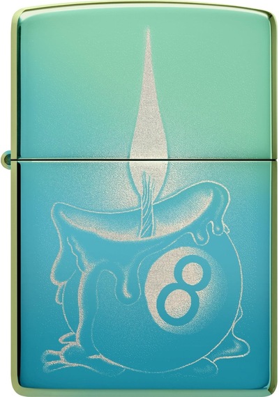 Zippo 49191 Eight Ball Tattoo Design Çakmak 48615-103470 6-2