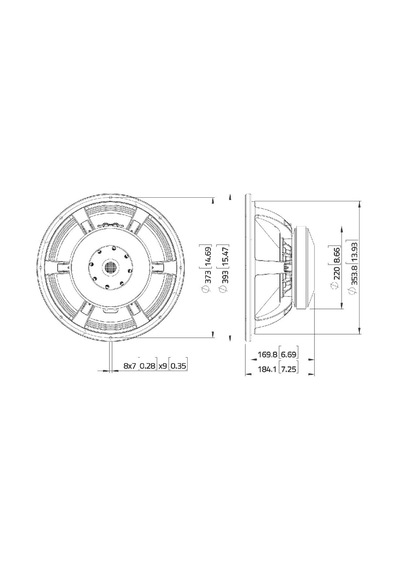 Lavoce Waf154.01 Çıplak Hoparlör 15'' 2000 Watt