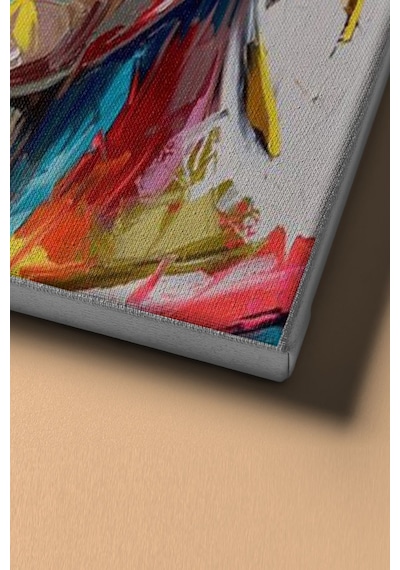 Webstyle Sayılarla Boyama Seti Kasnaklı Renkli Kadın Portre 40 X 50 Cm