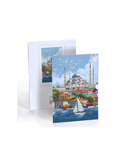 Denizle Kucaklaşan Şehir, A4 Poster Ggk-ps004 7/8 Yaş