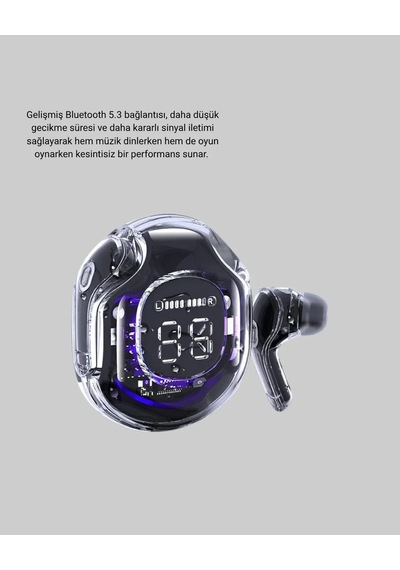 Kablosuz Kulaklık Dokunmatik Kontrol Bluetooth 5.3 Şarj Kutulu Standart
