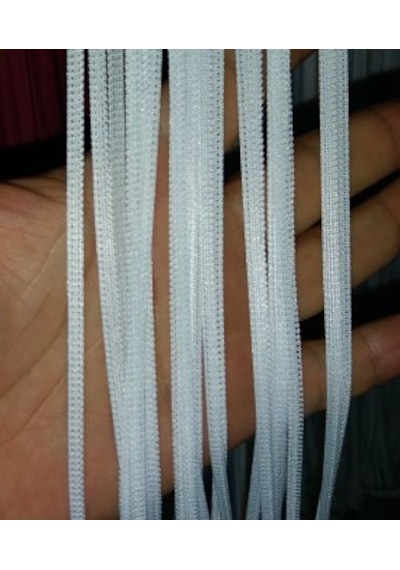 Düz İp Beyaz Renk En 100 Cm Boy 280 Cm Hazır Düğmeleri Dikilmiş İp Perde Beyaz