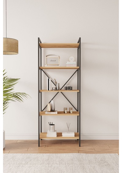 Nilamu Çam 65 Cm Kitaplık , Metal Aksamlı, Organizer, Ofis, Ev, 65 170 34 Cm Atlantik Çam Nilamu Çam 65 Cm Kitaplık , Metal Aksamlı, Organizer, Ofis, Ev, 65 170 34 Cm Atlantik Çam