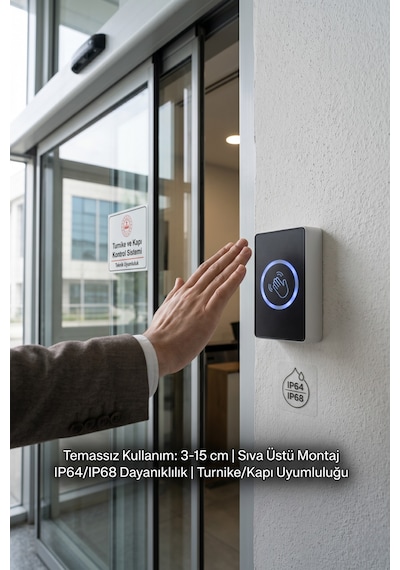 Bt19 Sıva Üstü Temassız El Sensörü No Touch Çıkış Butonu Hijyenik Kapı Açma Anahtarı