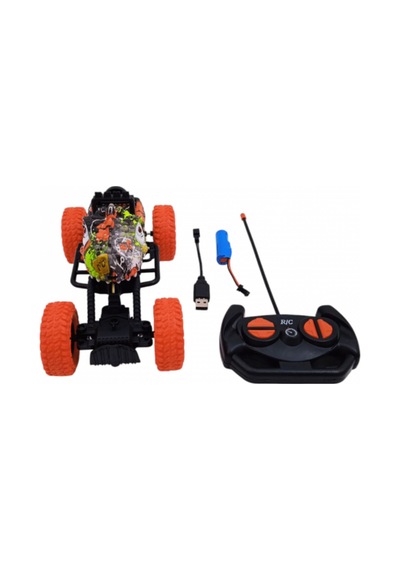 Uzaktan Kumandalı Şarjlı Off-road Canavar Araba 2.4 Ghz Güçlü Süspansiyonlu Turuncu