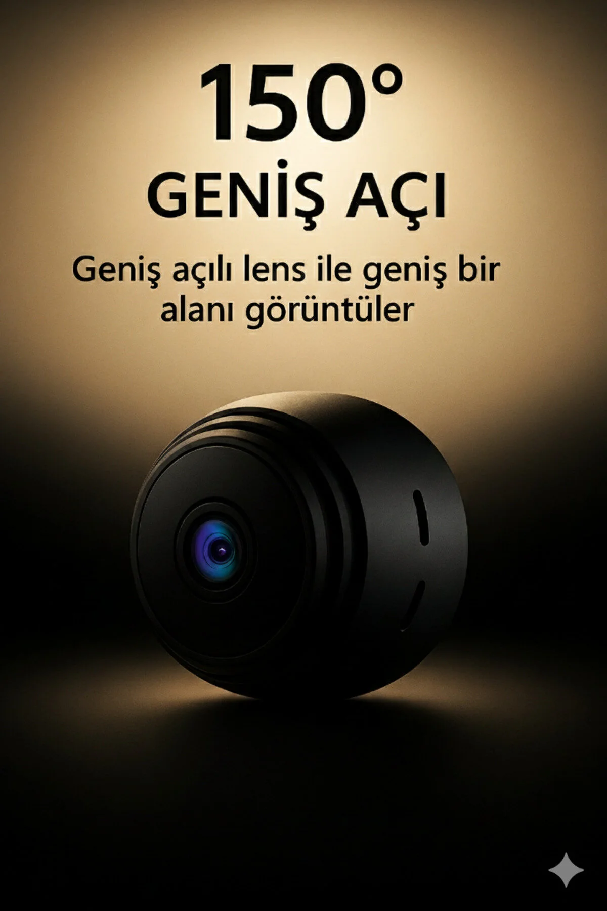 Mini Kablosuz Wi-fi Güvenlik Kamerası 1080p Hd Çözünürlük İç & Dış Mekan Kullanımına Uygun