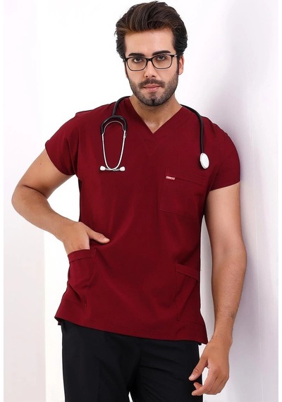 Bflex Unisex Likralı Yarasa Kol Tek Üst - 6407 Bordo 6407 Bordo Soft