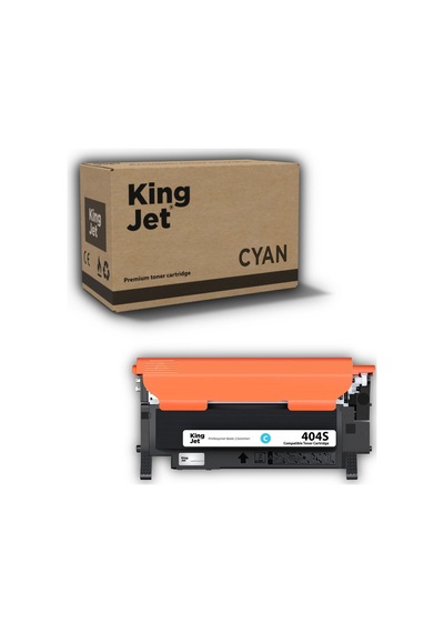 Kingjet Samsung Uyumlu Clt-c404s Standart Kapasiteli Mavi Cyan Çipli Uyumlu  Toner