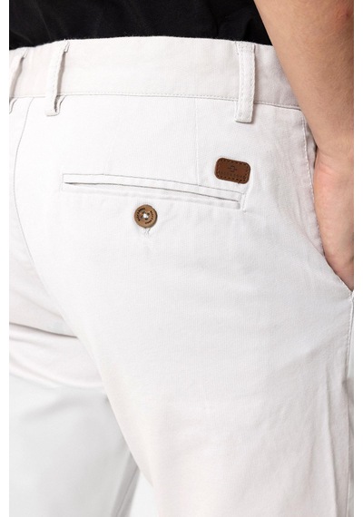 Back And Bond Gri Slim Fit Pamuklu Yan Cep Chino Pantolon Çok Renkli