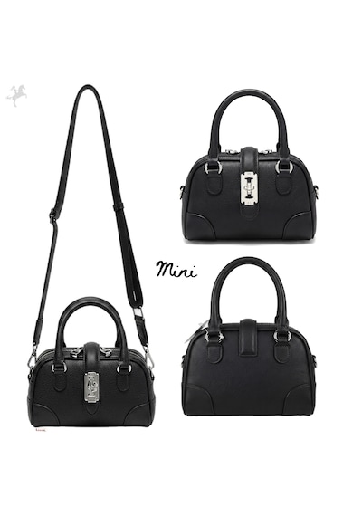 Nas Bag Yeni Sezon Mini Kadın / Kız El, Omuz Ve Çapraz Askılı Çanta Siyah