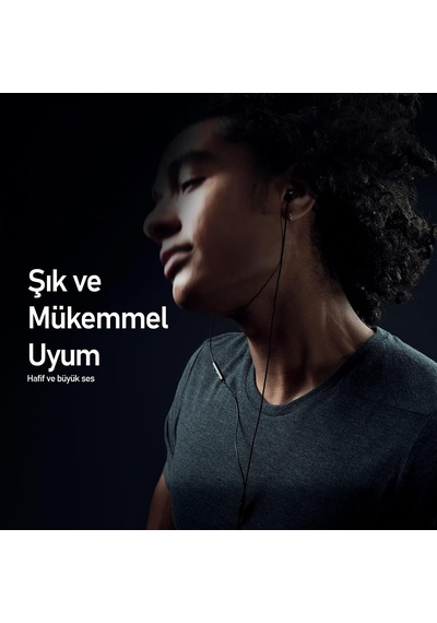 Blogy Br05 Kulakiçi Kulaklık, Kablolu, Dahili Mikrafon, Siyah