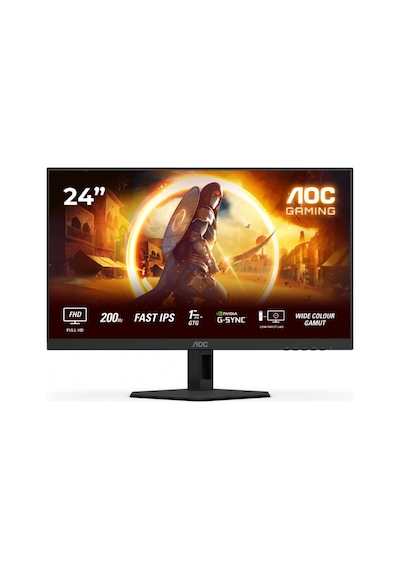 Aoc 23.8" 24g4hre 0.5 Ms 200hz Hdmı Dp G-sync Adaptivesync Fast Ips Gaming Monitör Ölü Pixel-kutusu Açılmış Ürün