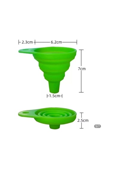 2 Adet Mini Katlanabilir Silikon Huni Silikon 2 Silikon Diğer