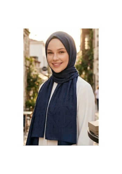 Meyynora Concept Ayrobin Jakar Şal Lacivert - 935511903 Lacivert - 935511903 Lacivert