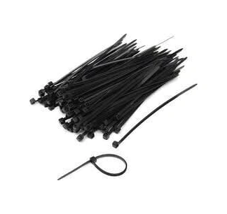 Uv Tork Kablo Bağı Cırt Kelepçe 2,5 Mmx200 Mm Siyah 100 'lü Paket